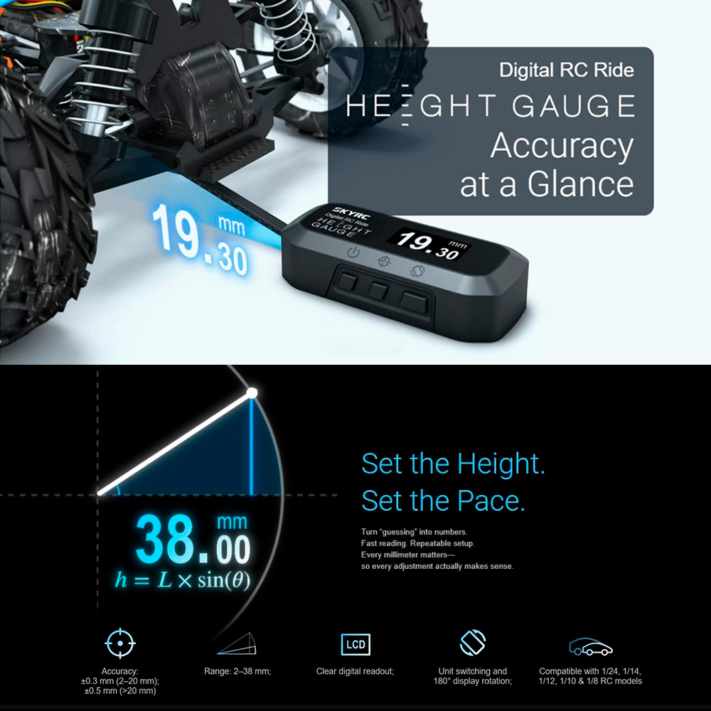 SkyRC RC Ride Height Gauge Dig - đánh giá và giá Fpv Drone Tool Kit