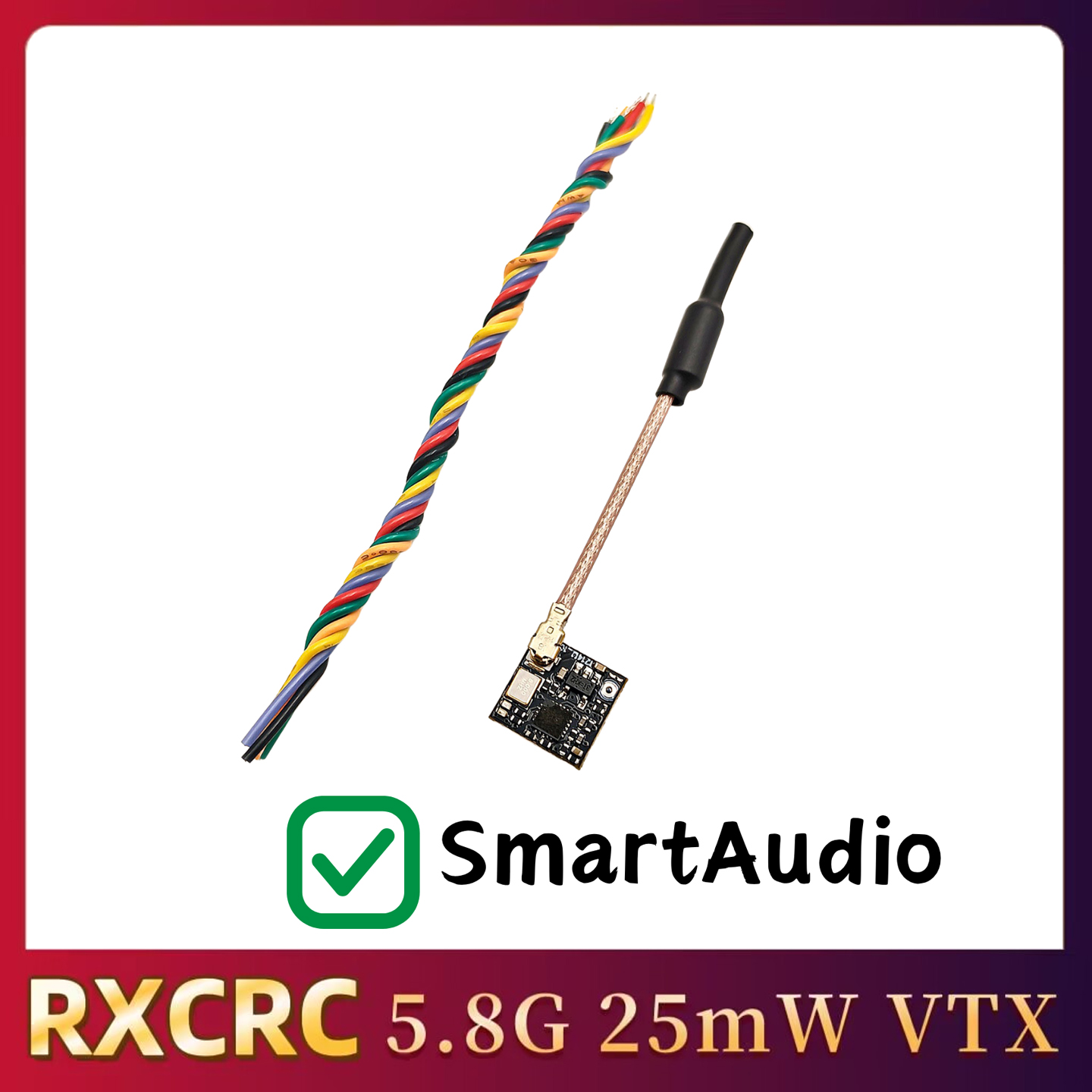 RXCRC 5.8GHz 48CH FPV 25mW Ana - đánh giá và giá Fpv Drone Receiver